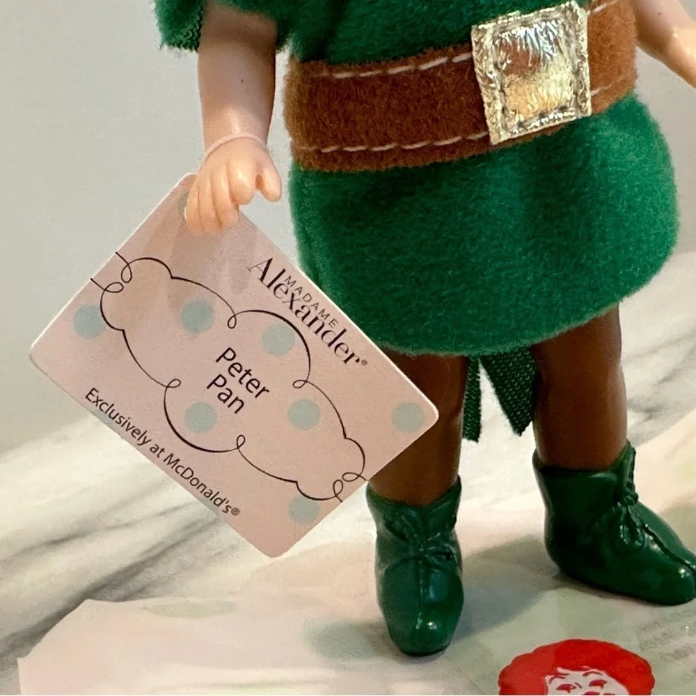 Vintage Madame Alexander Disney‎ Peter Pan Mini Doll McDonald’s Happy Meal Toy